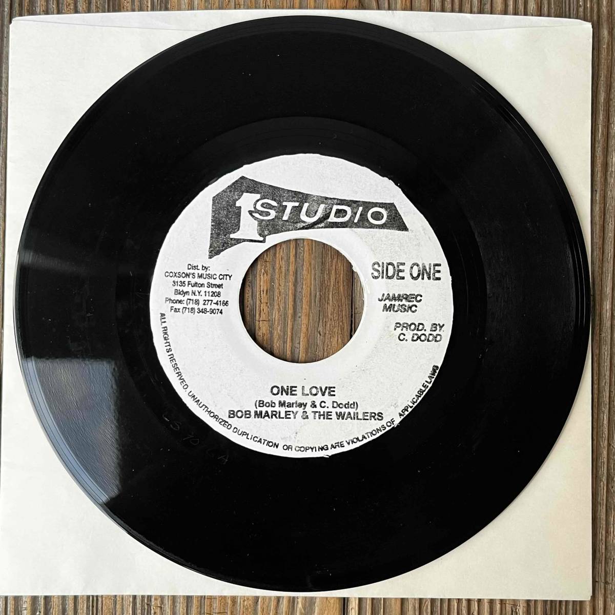 ★美盤！Studio One時代のSKAテイク！鉄板！MUST！【Bob Marley & The Wailers - One Love】7inch Studio One US Reissue_画像2