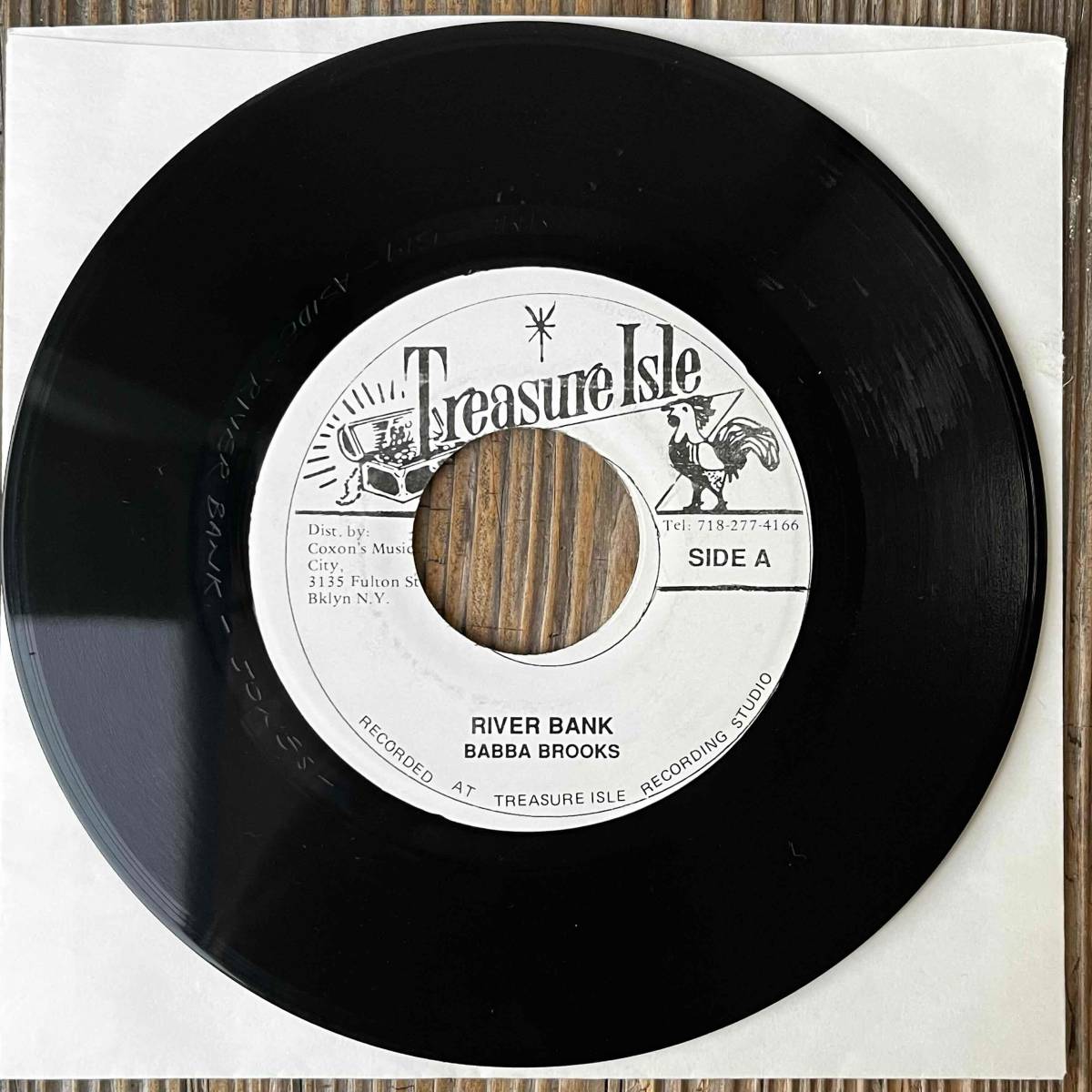 * листовая сталь / шедевр![Baba Brooks - River Bank (Part 2) / Justin Hinds & The Dominoes - Over The River]7inch Treasure Isle US Reissue