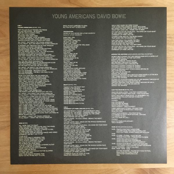 【国内盤 見本盤プロモ 帯付】 デヴィッド・ボウイ / ヤング・アメリカン (RCA-6285) 検 DAVID BOWIE YOUNG AMERICANS JAPAN LP PROMO OBI_画像4