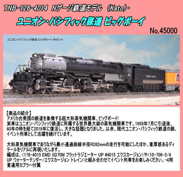 品質満点！ TNB-126-4014（N) ユニオン・パシフィック鉄道 ビッグ