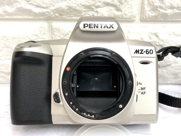 PENTAX MZ-60 一眼レフフィルムカメラ SIGMA ZOOM 28-80mm 1:3.5-5.6 Ⅱ 100-300mm 1:4.5-6.7 DL レンズ 通電、シャッターOK fah 10S131_画像2