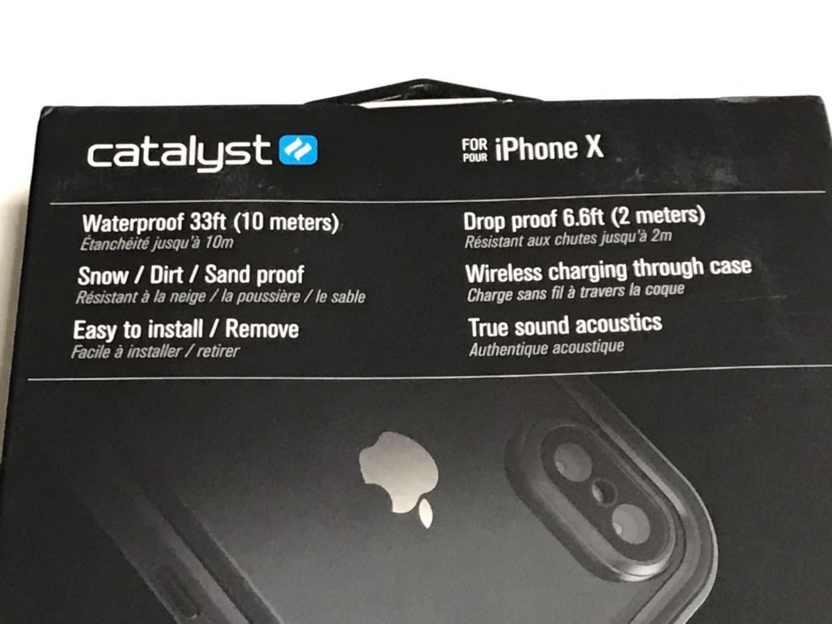 匿名送料込み iPhoneX用カバー 防水 ケース カタリスト catalyst ブラック 黒色 BLACK WATER PROOF iPhone10 アイホンX アイフォーンX/UV2_画像6
