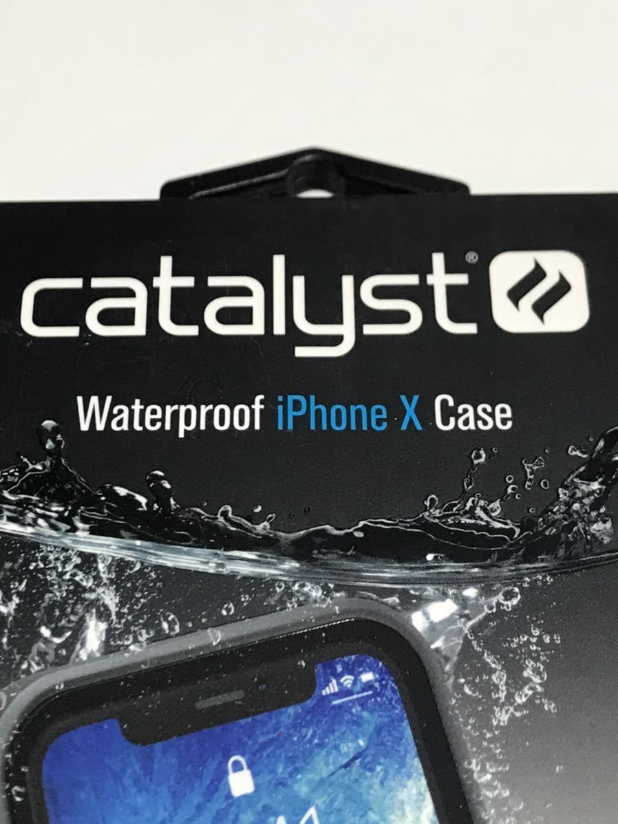 匿名送料込み iPhoneX用カバー 防水 ケース カタリスト catalyst ブラック 黒色 BLACK WATER PROOF iPhone10 アイホンX アイフォーンX/UV2_画像2