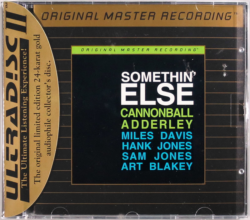 (未開封 GOLD CD) Cannonball Adderley 『Somethin´ Else』 輸入盤 UDCD 563 キャノンボール・アダレイ MFSL (Mobile Fidelity Sound Lab)