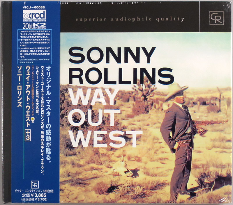 (未開封 XRCD) Sonny Rollins 『+3 Way Out West』 国内盤 VICJ-60088 ソニー・ロリンズ ウェイ・アウト・ウェスト_画像1