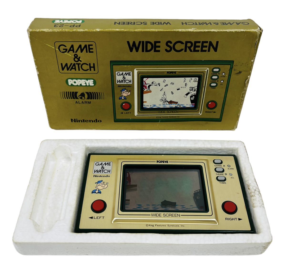 Nintendo 任天堂 GAME&WATCH ゲームウォッチ ワイドスクリーン POPEYE ポパイ PP-23_画像1