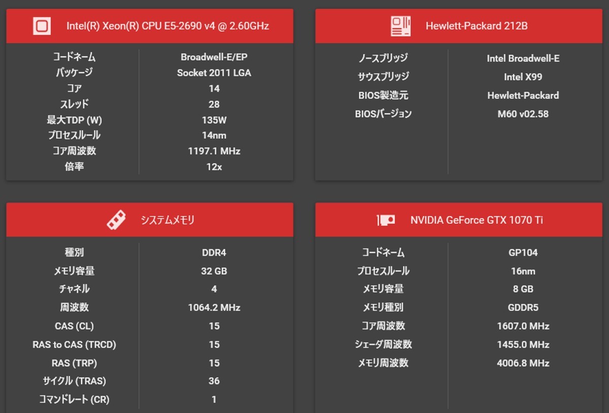 初期保証 オフィス付 GTX1070Ti-8G Xeon E5-2690v4（i7-11700相当）32GB NVMe M.2 SSD1TB WiFi Win11 HP Z440 A-1585_画像7