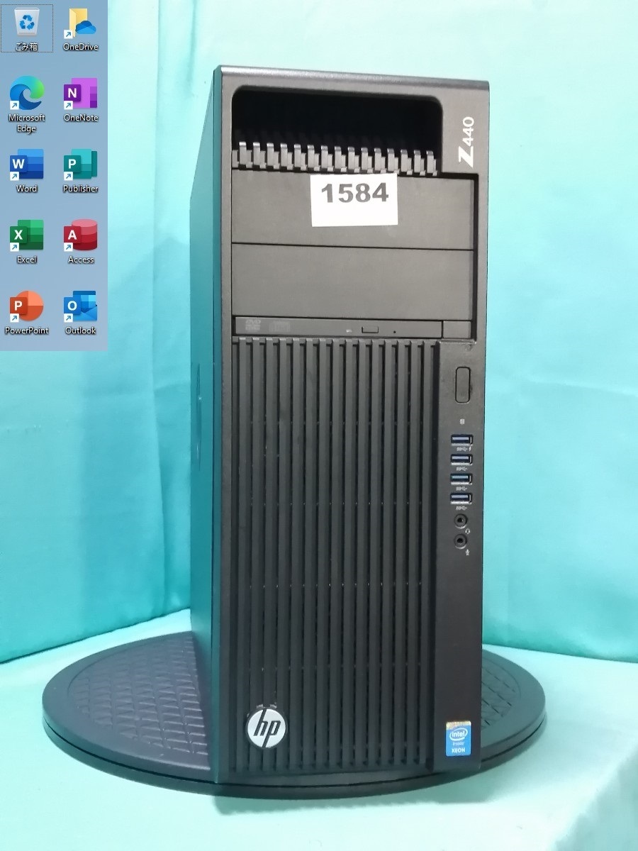 初期保証 オフィス付 GTX1080-8G Xeon E5-2697v3（i7-10700KF相当）32GB NVMe M.2 SSD1TB WiFi Win11 HP Z440 A-1584_画像1