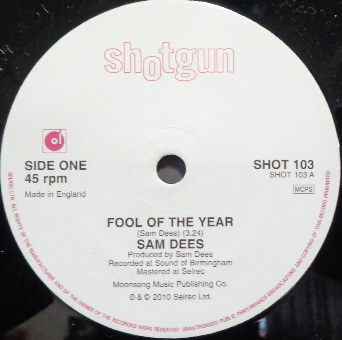 【SOUL 45】SAM DEES - FOOL OF THE YEAR / TRAIN TO TAMPA (s231006022)_画像1