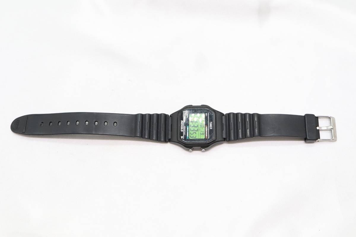 【W91-4】動作品 電池交換済 TIMEX INDIGLO タイメックス インディグロ デジタル 腕時計 T75961 メンズ【送料全国一律185円】_画像7