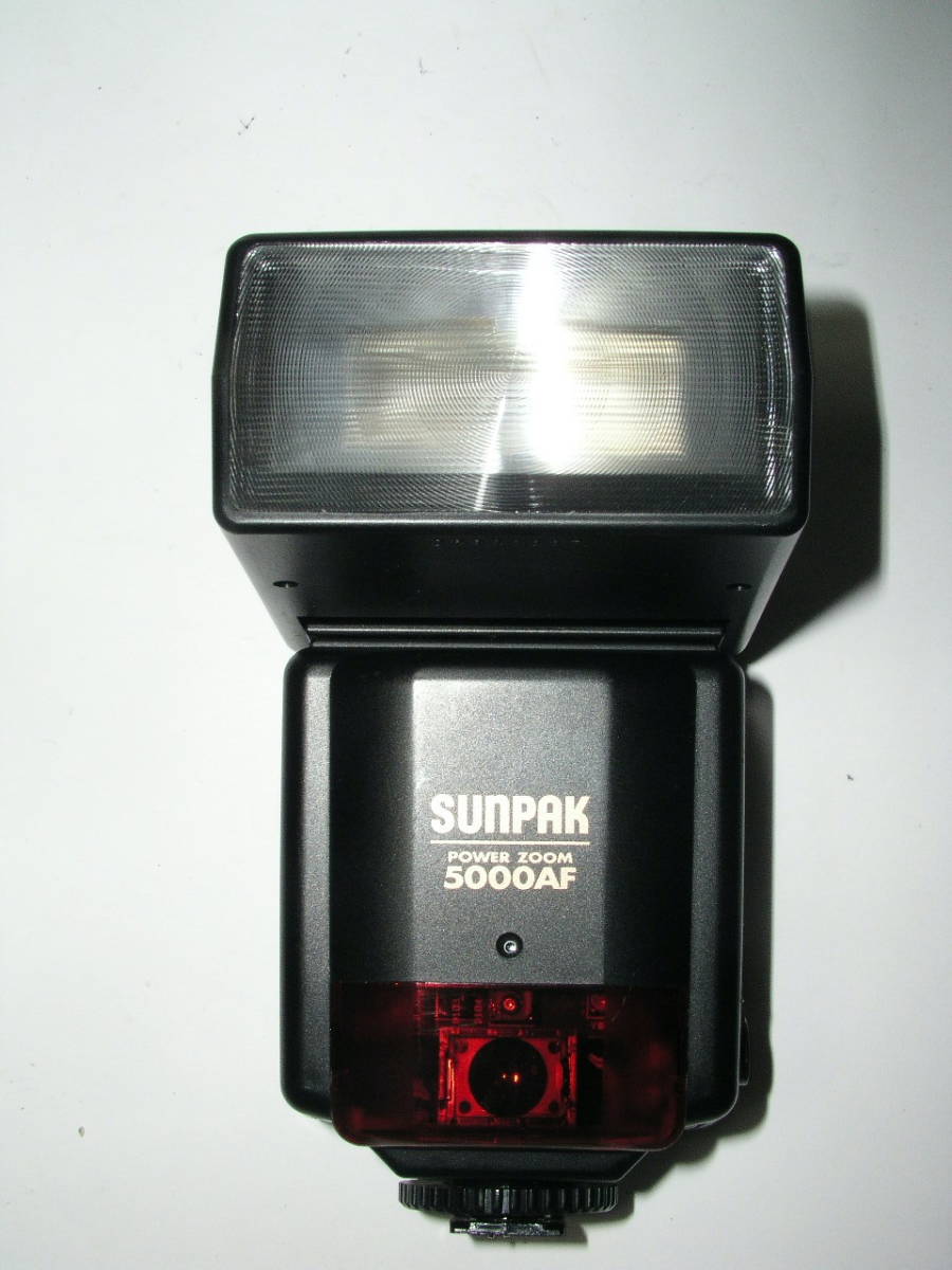 5174●● SUNPAK POWER ZOOM 5000AF for Nikon、TTL スレーブ発光、サンパックストロボ ●_画像1