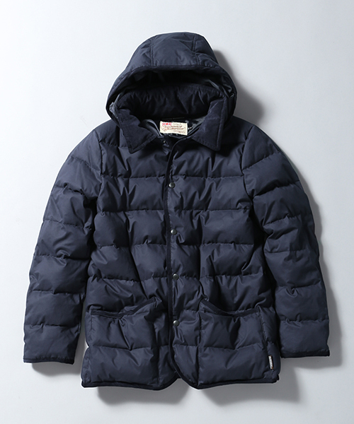 【3月24日まで28,990円で購入可】(クリーニング済) Traditional Weatherwear EDIFICE 417別注 ダウンジャケット ネイビー S