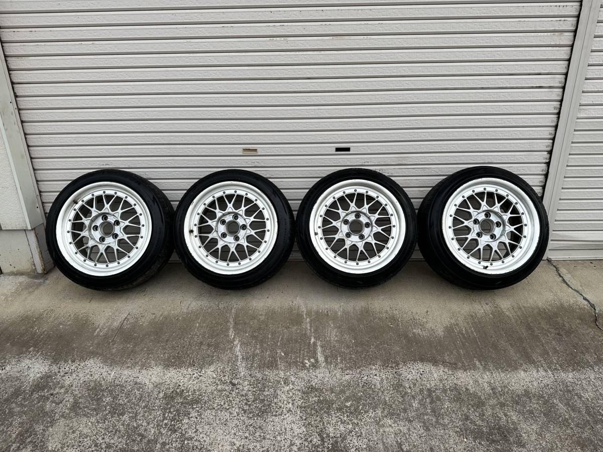 BBS RS2 RSⅡ024　RSⅡ023 17インチ 215/45ZR17 17X9J 17X8J +45 タイヤ ホイール 5H/114.3 4本 セット。。_画像1