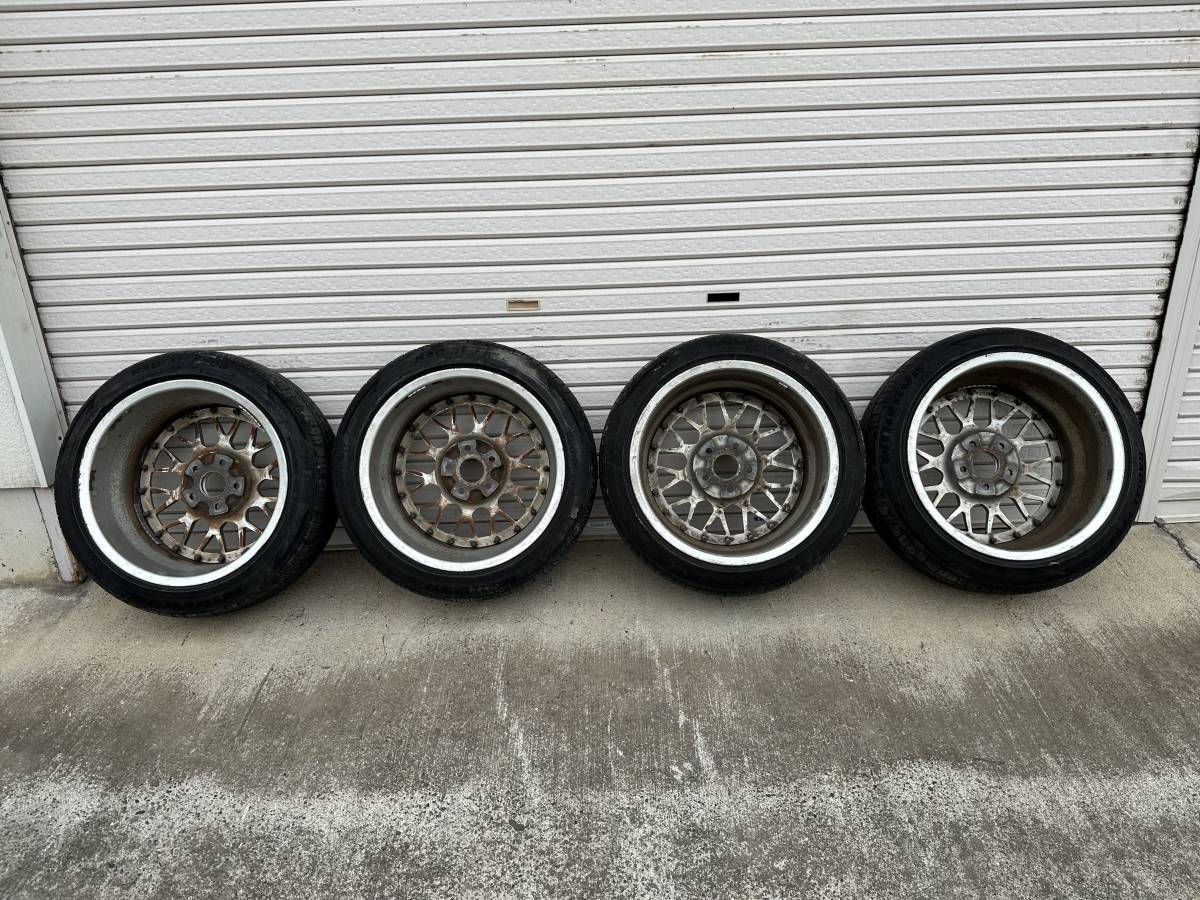 BBS RS2 RSⅡ024　RSⅡ023 17インチ 215/45ZR17 17X9J 17X8J +45 タイヤ ホイール 5H/114.3 4本 セット。。_画像8