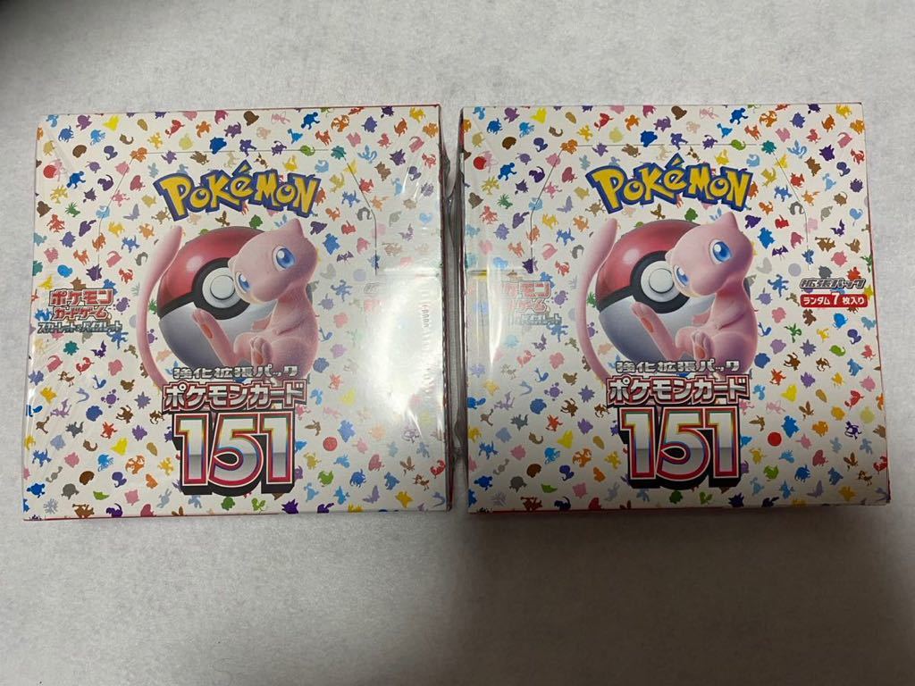 【シュリンク付き 未開封】ポケモンカードゲーム スカーレット&バイオレット 拡張パック 151 2BOX