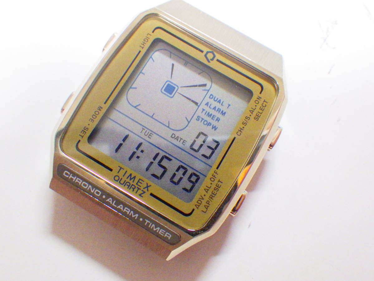 TIMEX タイメックス 訳あり デジタル腕時計 復刻モデル TW2U72500 #605_画像1