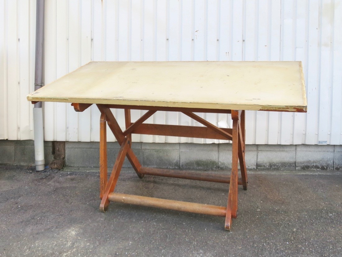 ヤフオク ビンテージ ウッドドラフティングデスク 作業台 ヤフオク ビンテージ ウッドドラフティングデスク 作業台