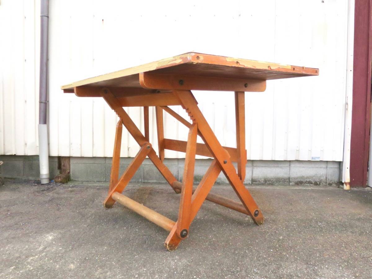 ヤフオク ビンテージ ウッドドラフティングデスク 作業台 ヤフオク ビンテージ ウッドドラフティングデスク 作業台