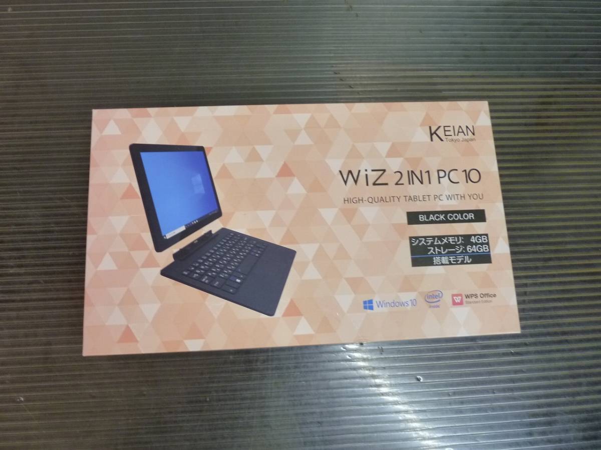 Nz972）PCタブレット KEIAN WiZ KIC104PRO-BK 2IN1 PC 10インチ