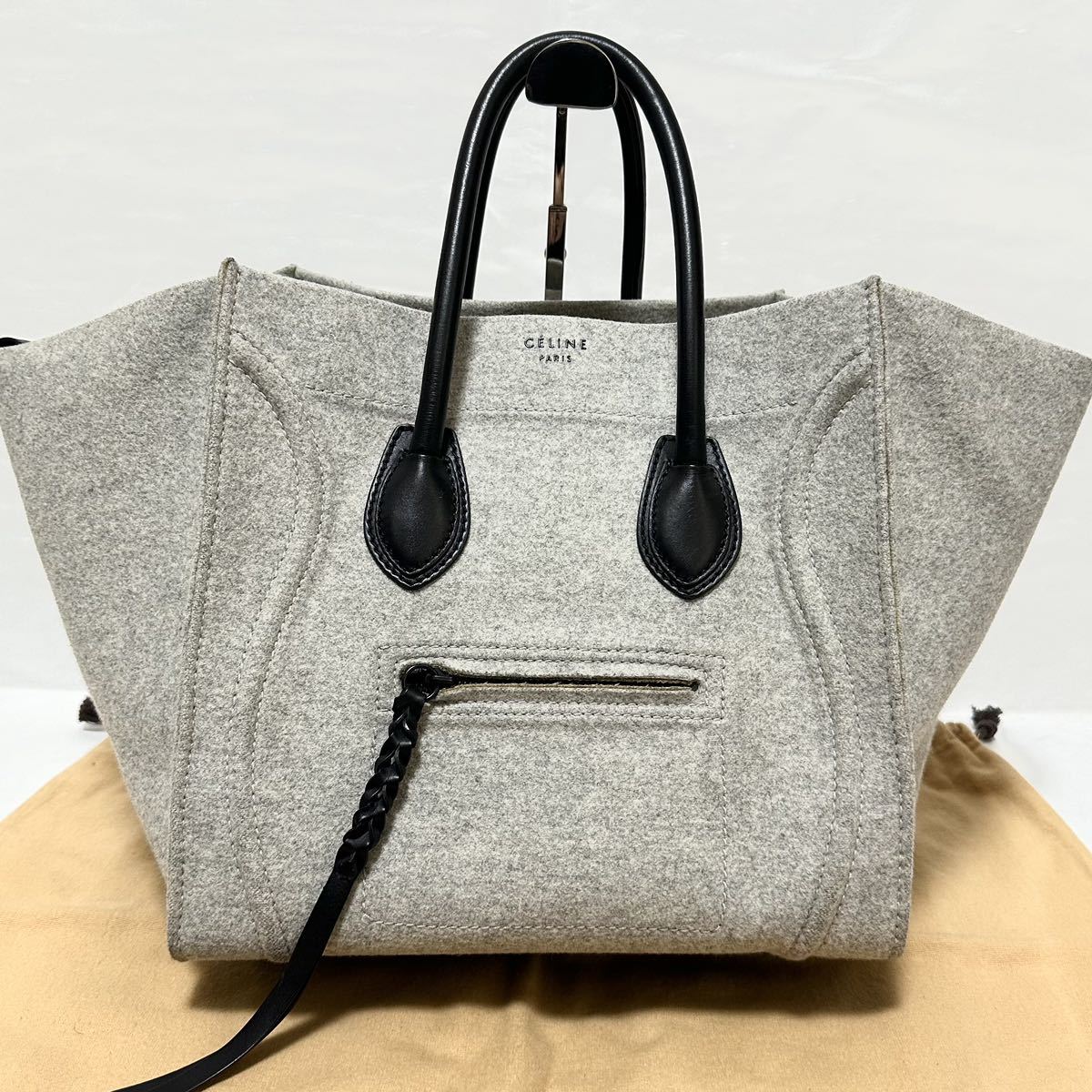 美品】 CELINE セリーヌ ラゲージ ファントム スモールスクエア