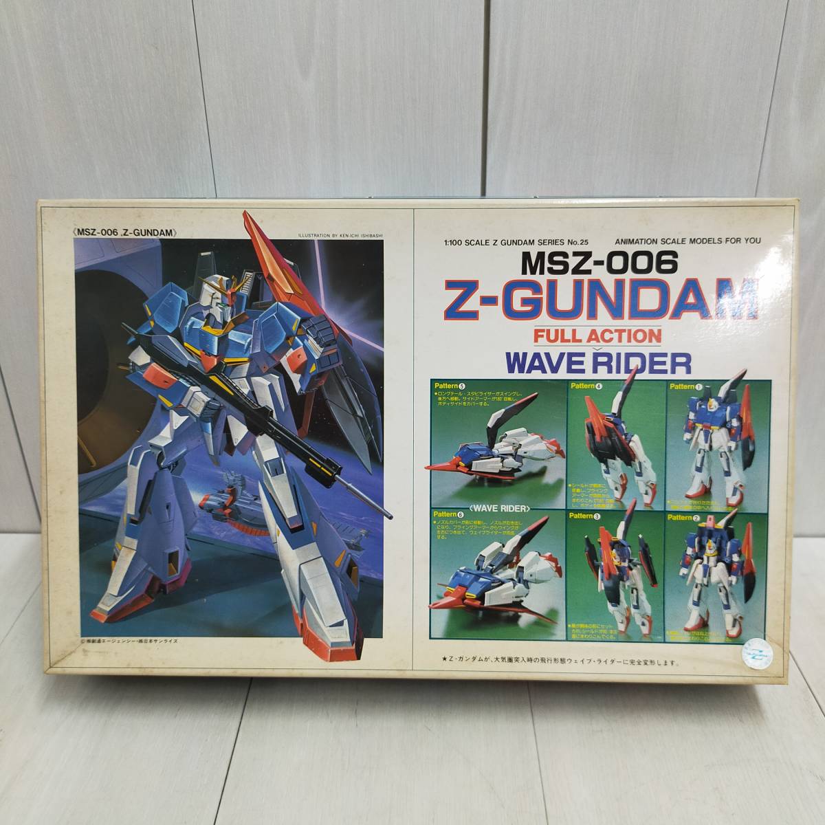 未組立 BANDAI MSZ-006 Zガンダム ウェイブライダー 1/100