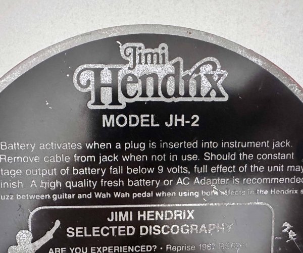 Jimi Hendrix ★ ジミヘン Fuzz Face JH-2 JIM DUNLOP ジムダンロップ Limited Red 動作品 ギター エフェクター ファズ ペダル レア 希少_画像7