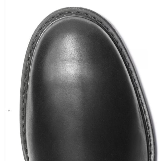 春新作サイドゴアブーツ メンズブーツ ショートブーツ 秋冬靴 レザーブーツ 短靴 黒色 25.5cm_画像4