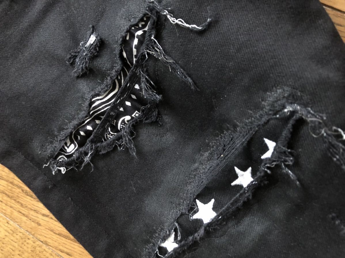 AMIRI art patch Jean アミリ アートパッチデニムパンツ サンローラン ペインター デストロイスキニー ひすヒステリックグラマー キムタク_画像7