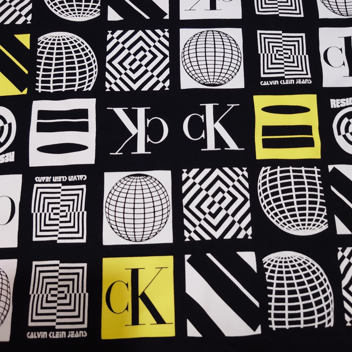  Calvin Klein jeans multi Logo big print sweat Parker CK