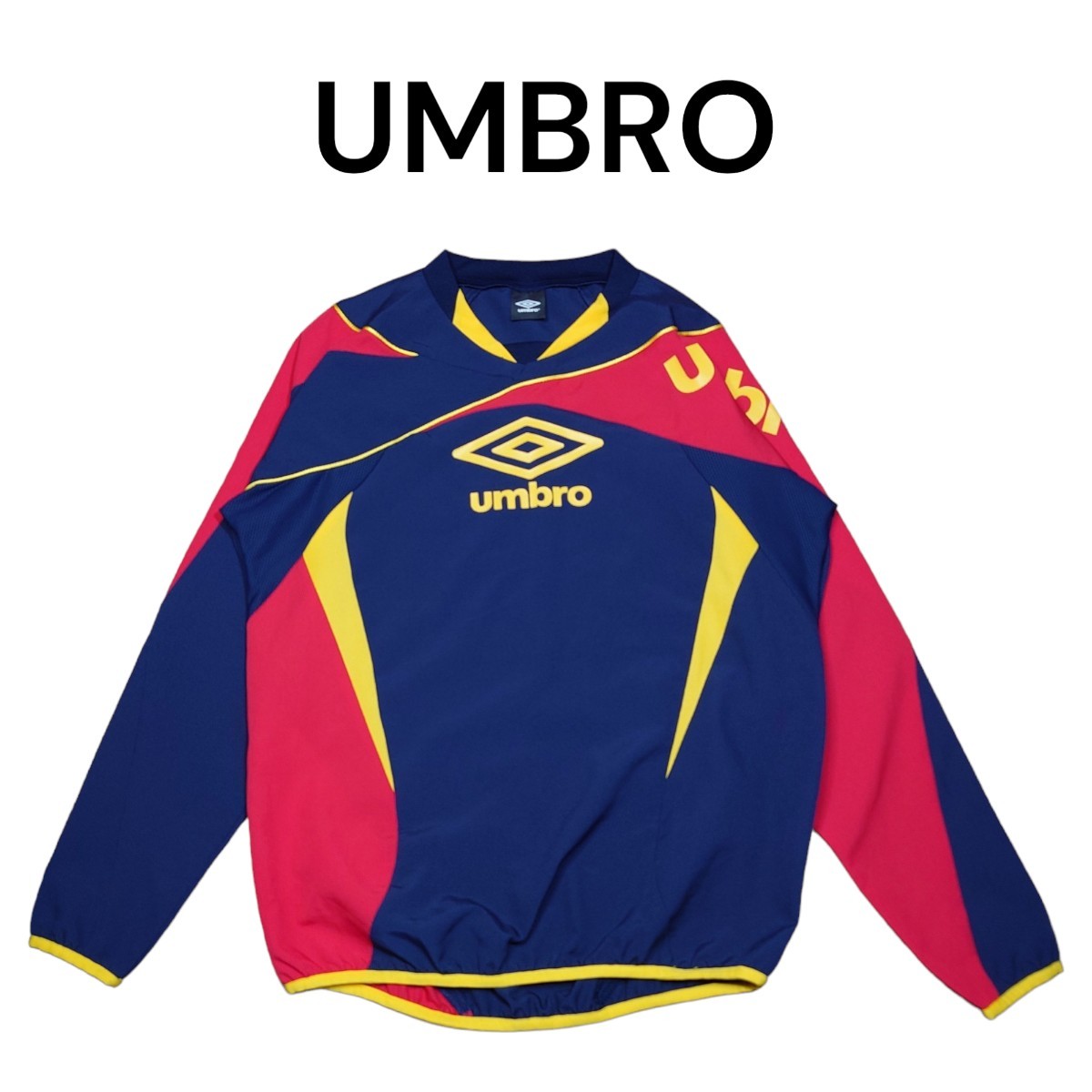 UMBRO　クレイジーパターン　ナイロンプルオーバー　ゲームシャツ　アンブロ