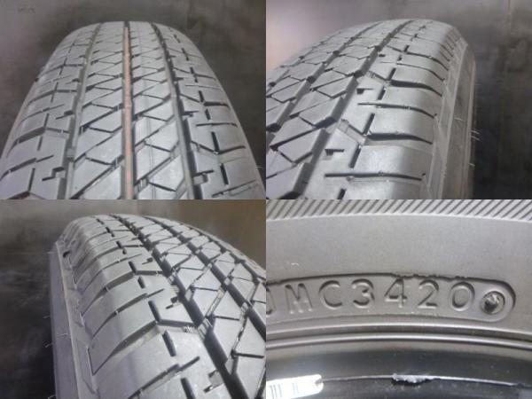 中古 175/80R16 20年製 ブリヂストン デューラー H/T 684 2 夏タイヤ オンロード ジムニー AZオフロード JB23 JB64 JA11 JA12 JM23 白_画像4