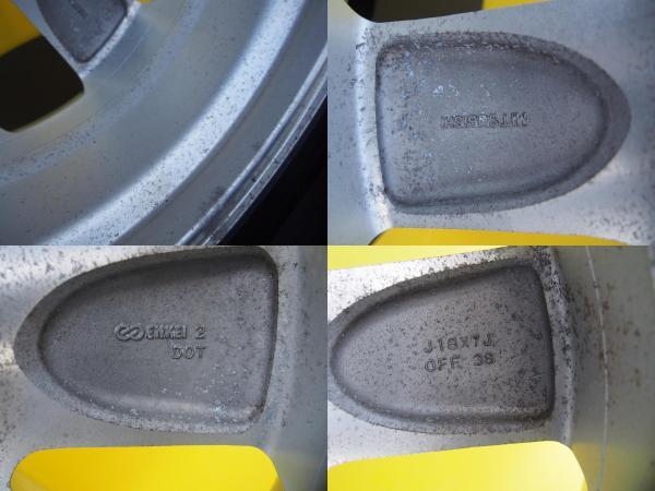 新品 冬タイヤ 4本 中古 デリカ D5 前期 純正 + ケンダ アイステックネオ 225/55R18 98Q アウトランダー RVR エクリプスクロス_画像6