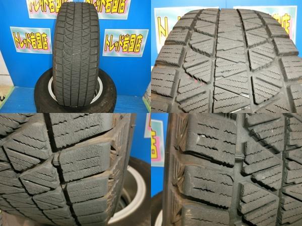 送料無料 中古 スタッドレス ブリヂストン ブリザック DM-V3 DM-V2 225/65R17 102Q ホイール付 4本 CR-V CX-5 レガシィアウトバック_画像3