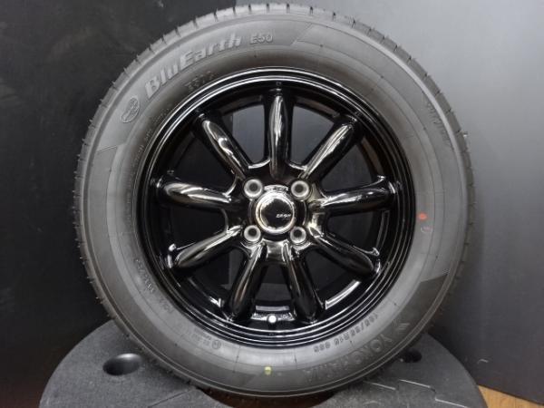 【送料無料】中古 ヨコハマ ブルーアース E50C 185/65R15 88S 新品 MONZA JAPAN ZACK JP-209 15インチ 15-5.5 +43 4H 100 4本セット_画像1