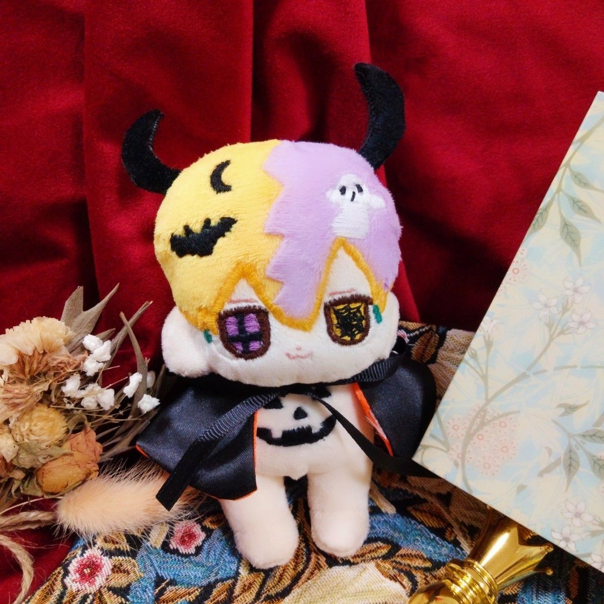 競売 10cmぬいぐるみ ハロウィンくん 無属性 手作り ハンドメイド ぬいぐるみ