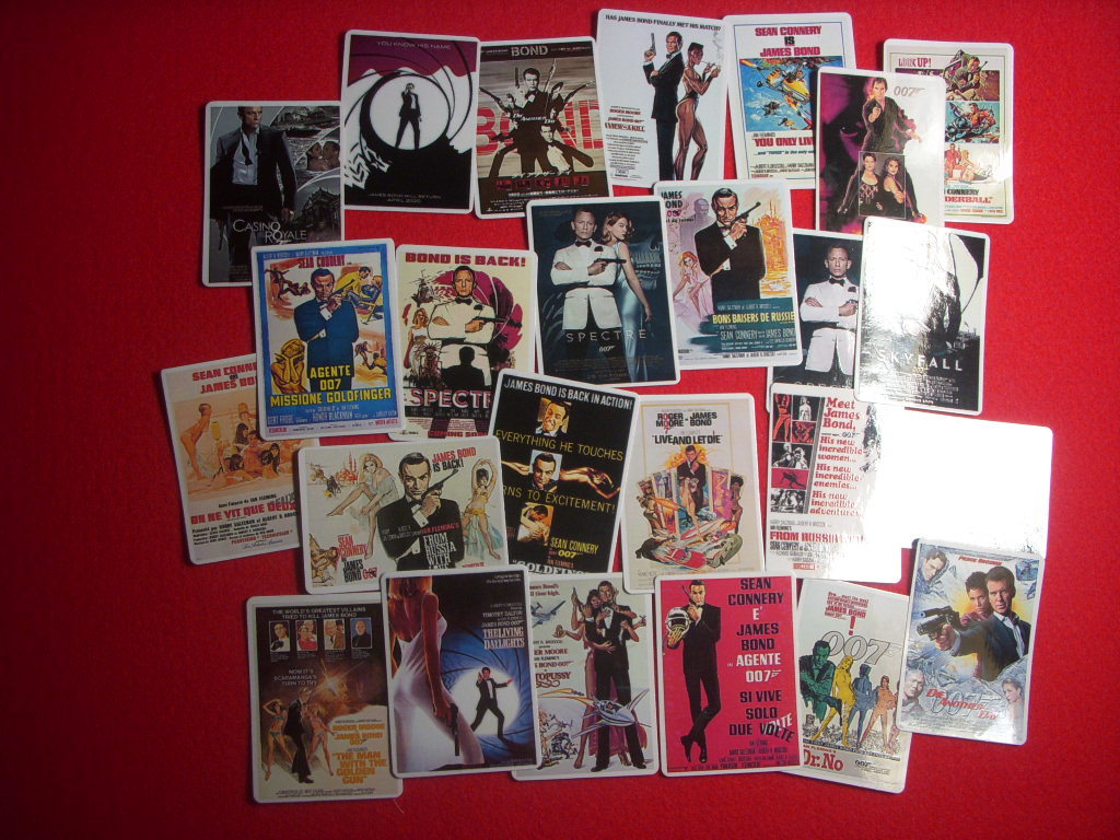  Spy, action movie je-ms* bond (James Bond)007 series sticker 23 sheets entering (7 X 5 cm size ) beautiful goods 