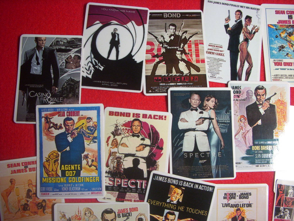  Spy, action movie je-ms* bond (James Bond)007 series sticker 23 sheets entering (7 X 5 cm size ) beautiful goods 