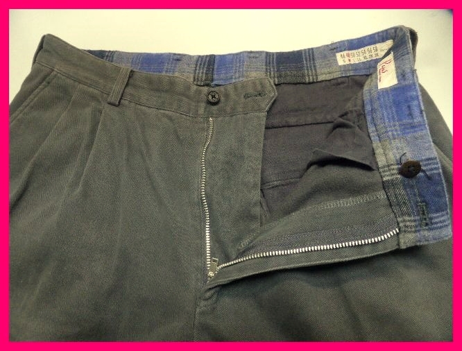 送料無料 パパス・秋冬パンツS/M グレー Papas王道/穿きやすい2タック