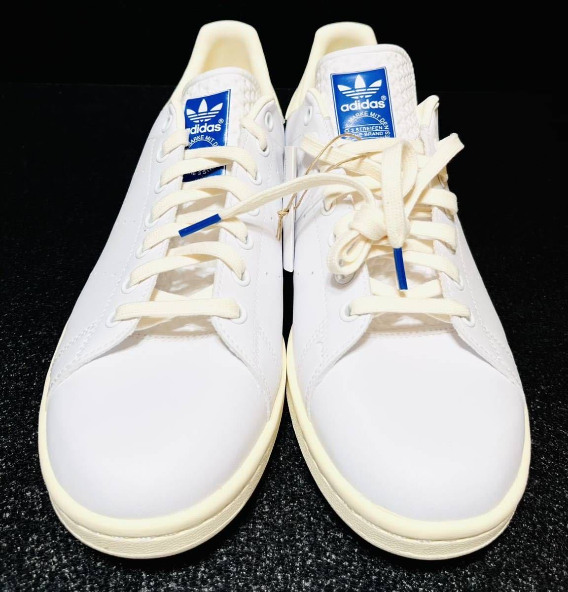 ☆送料込◆新品29.0cm◆adidas STAN SMITH アディダス スタンスミス フットウェアホワイト/オフホワイト/ブルーバード【完売品】_画像4