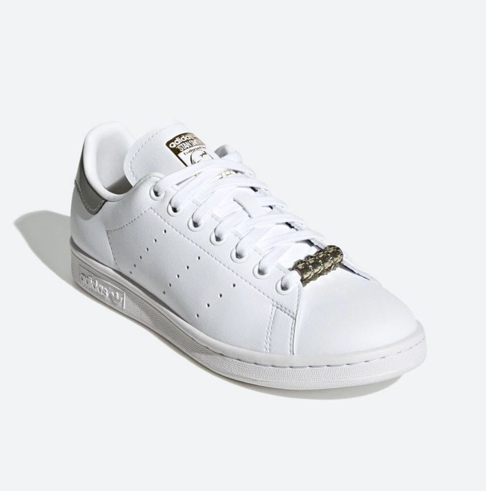 ☆送料込◆新品27.0cm◆adidas STAN SMITH アディダス スタンスミス フットウェアホワイト/ゴールドメタリック WMNS_画像9