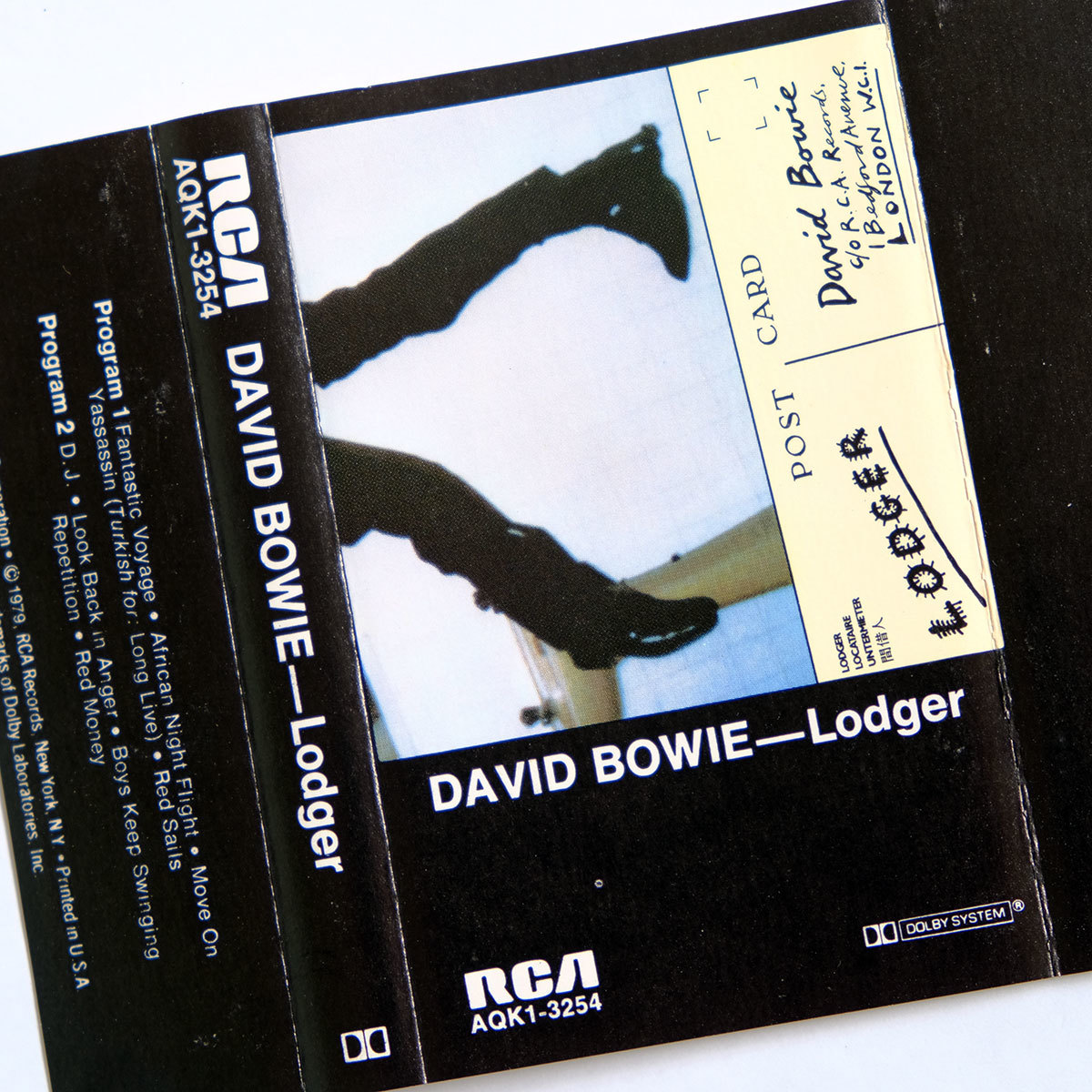 {US original the first version cassette tape }David Bowie*Lodger* David bow i