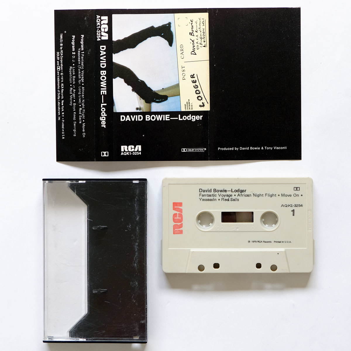 {US original the first version cassette tape }David Bowie*Lodger* David bow i