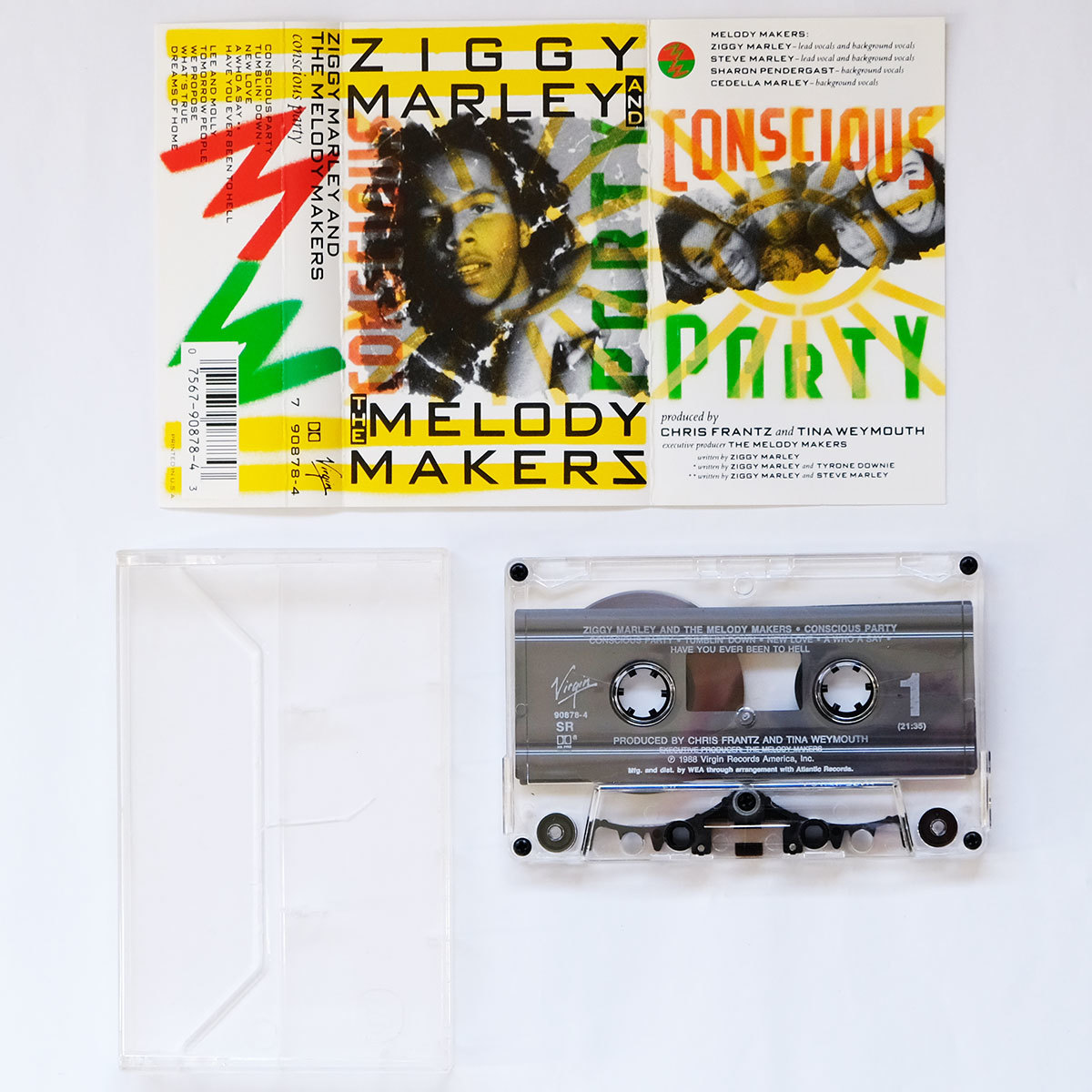 《良音！/US版カセットテープ》Ziggy Marley and The Melody Makers●Conscious Party●ジギー マーリー/Reggae/レゲエ /Bob/ボブの画像3