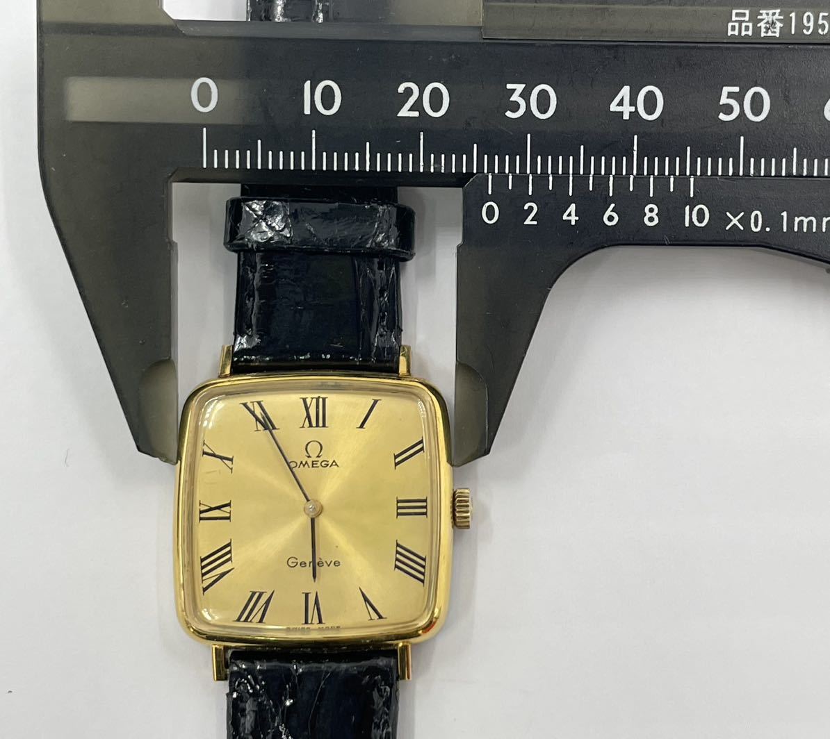 OMEGA オメガ 腕時計 レディース ジュネーブ Genve アンティーク ゴールド スクエア 手巻き 稼動品_画像6