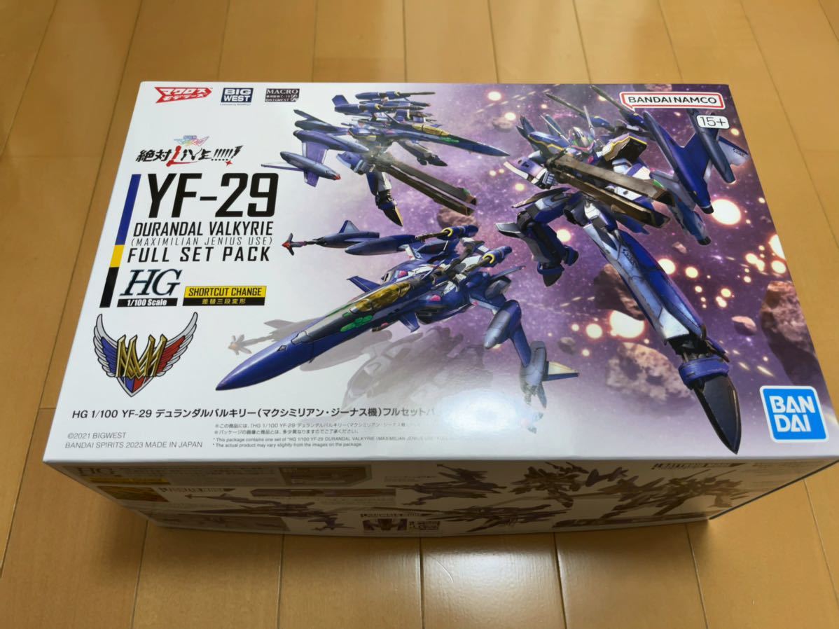 HG 1/100 YF-29 デュランダルバルキリー(マクシミリアン・ジーナス機)フルセットパック 付属本体 / スーパーパック欠品 マクロスΔ_画像1