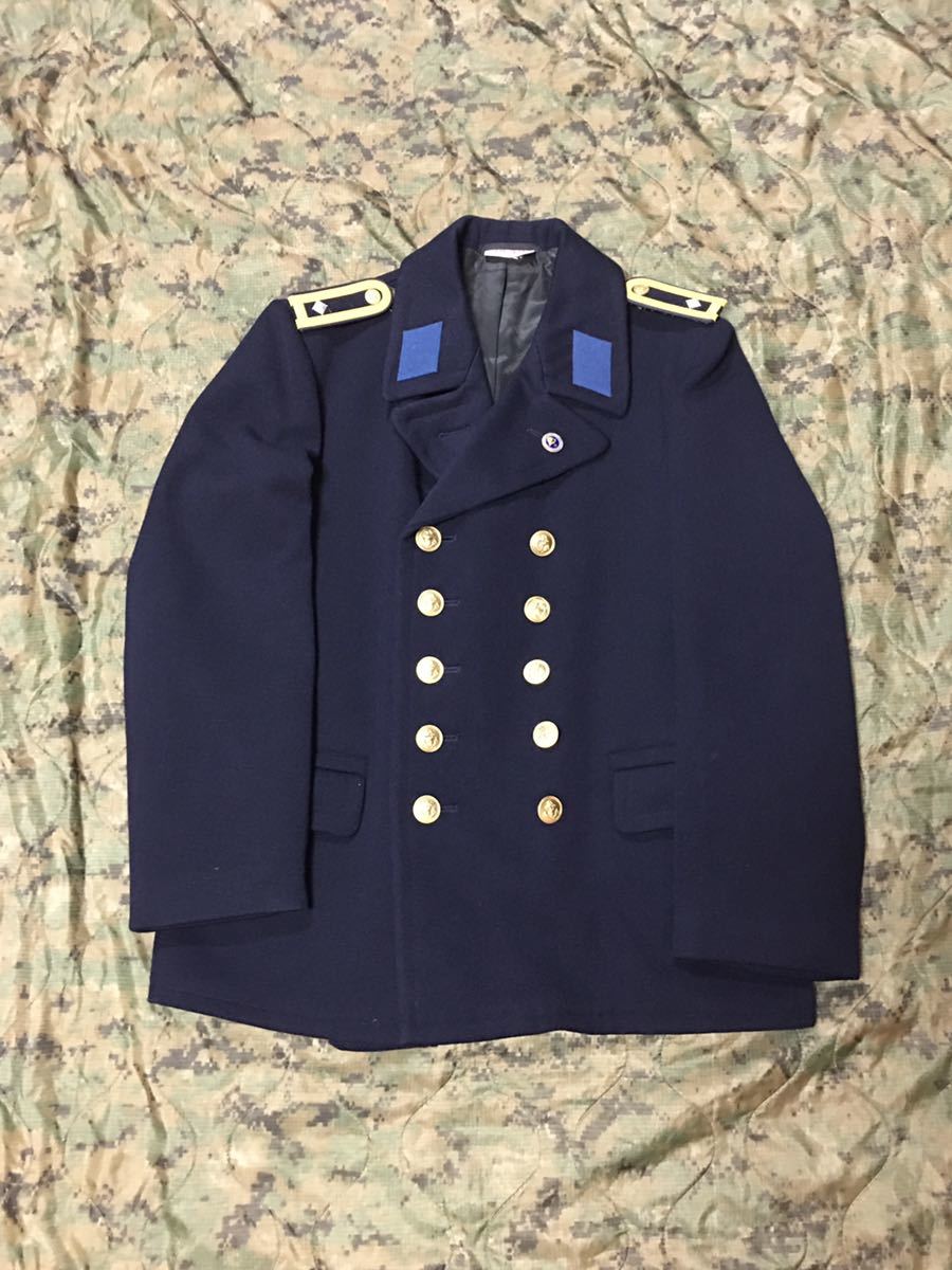 東ドイツ軍 ネイビー ピーコート NVA 東ドイツ軍・Pコート・肩章&徽章付き・美品・人民海軍・ネービー