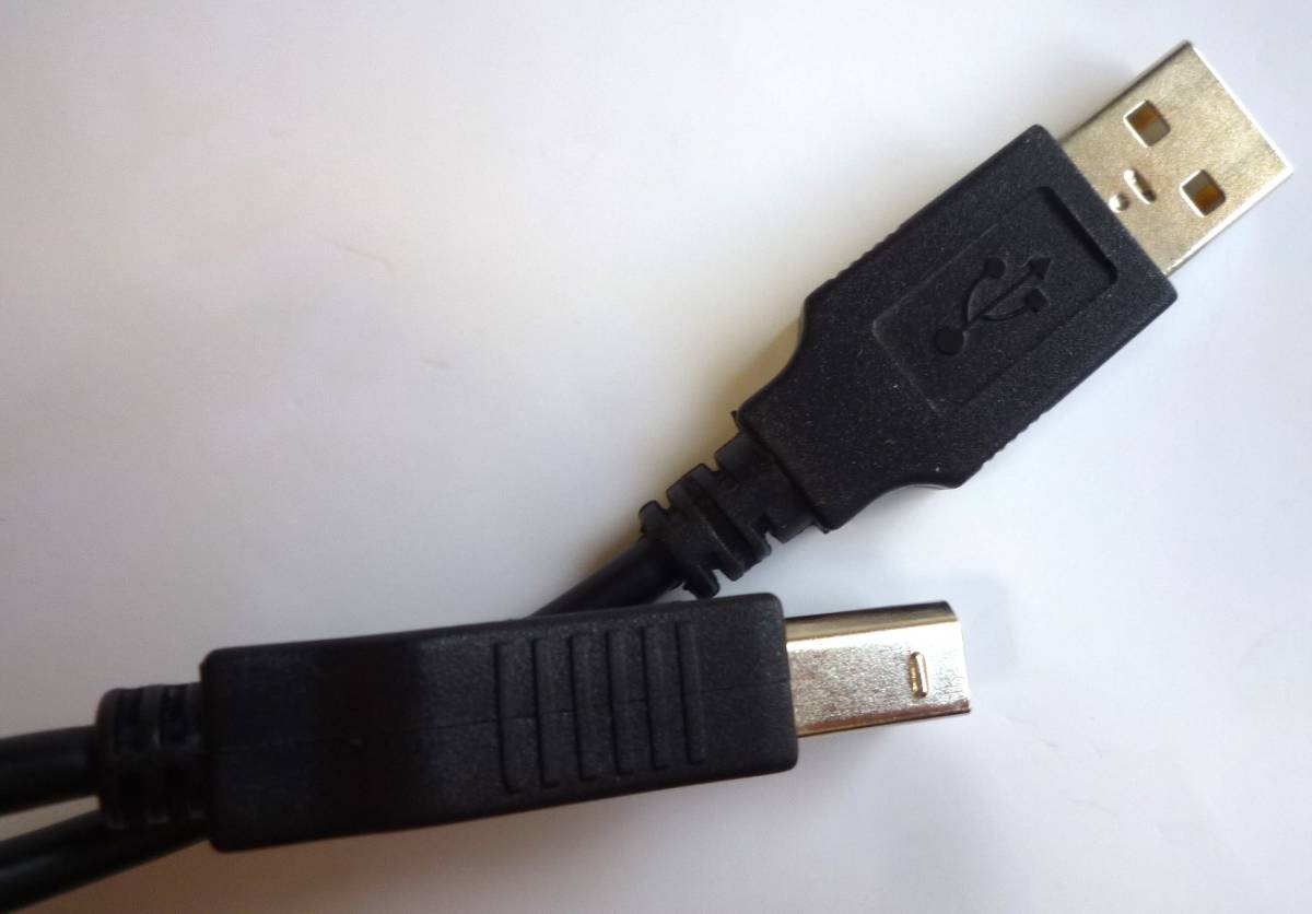 USB2.0ケーブル 1m タイプA オス - タイプB オス A to B USB A - B USB接続ケーブル USBケーブル Type A - Type B 黒 ブラック _画像4