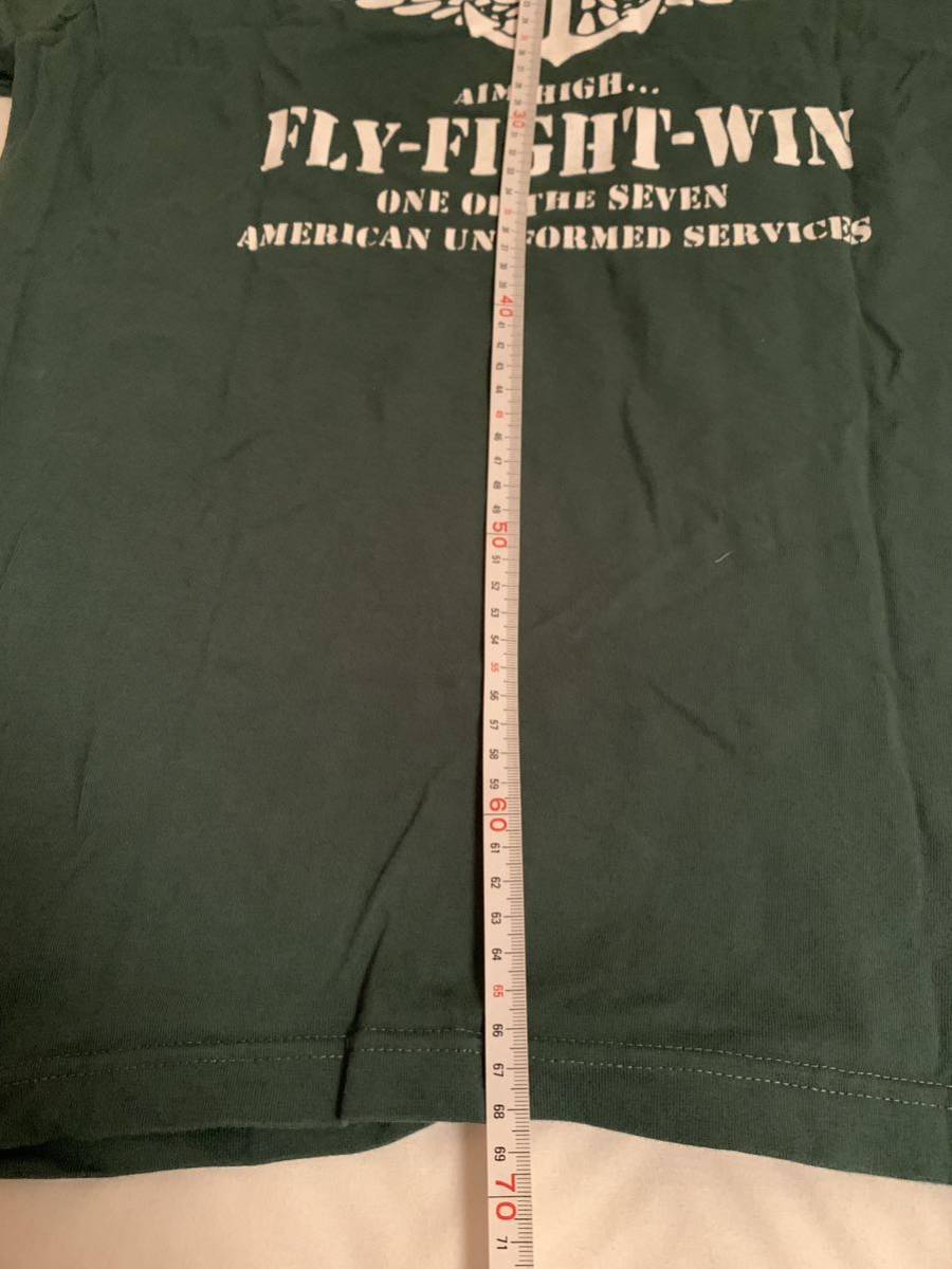 USAF プリントTシャツ グリーン Lくらい ミリタリーの画像4