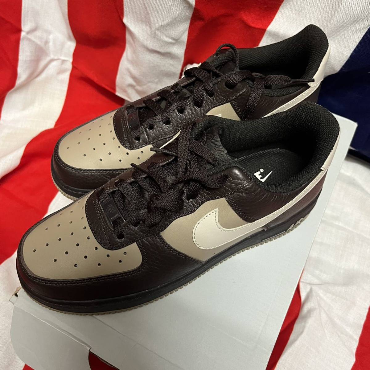 NIKE ナイキ AIR FORCE1 '07 エアフォース1 レアカラー　コヨーテ×ブラウン_画像3