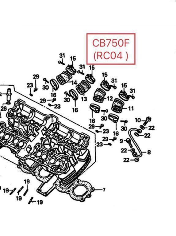 ホンダ純正品 CB750F RC04 インシュレーター マニホールド　キャブレター 16211-425-000 純正部品 GENUINE PARTS MADE IN JAPAN 新品_画像2